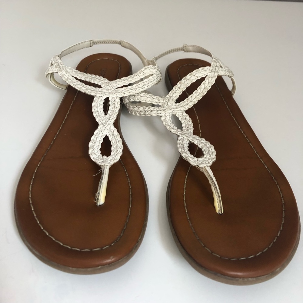 White sandals